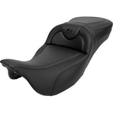 SADDLEMEN Roadsofa™ Extended Reach Seat - Carbon Fiber - Black Stitch - without Backrest - FL '08-'23 A808-07B-186BLK