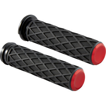 ARLEN NESS Grips - Diamond - TBW - Red 500-017