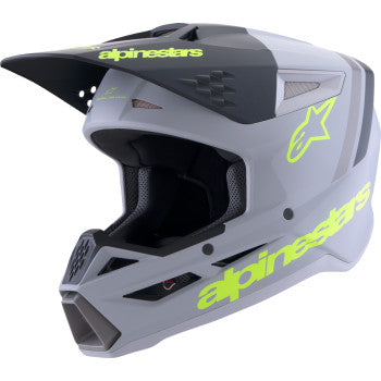 ALPINESTARS SM3 Helmet - Radium - Matte Gray/Black/Yellow Fluo - Medium 8300826-9510-M