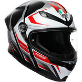 AGV K6 S Helmet - Karve - Matte Black/White/Red - Medium 2118395002-025-M