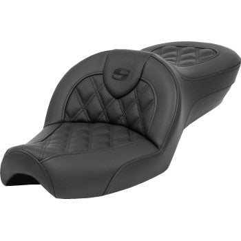 SADDLEMEN Roadsofa™ Seat - without Backrest - Lattice Stitch - XL '79-'03 879-03-182