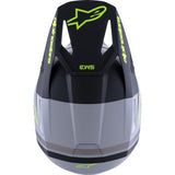 ALPINESTARS SM3 Helmet - Radium - Matte Gray/Black/Yellow Fluo - Medium 8300826-9510-M