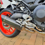 Vandemon  Yamaha MT09 FZ09 XSR900 2014-2020 Vandemon Titanium Doughnut Exhaust & Carbon Fibre Muffler 2016-20 YAMAMT09EXTI180A VA-78