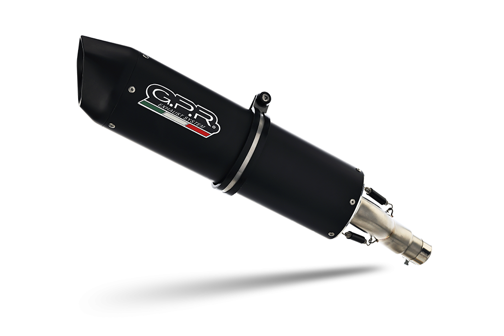 Honda CRF450R CRF450RX 2002 Exhaust, GPR Furore Nero Slip-on with Removable DB Killer, Link Pipe