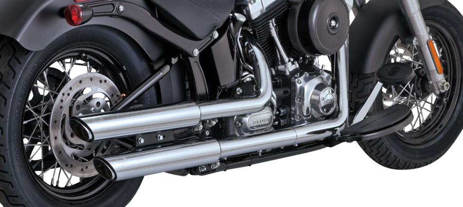 VANCE & HINES 3" Twin Slash Slip-On Muffler - Chrome 16341