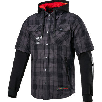 ALPINESTARS MSE Tartan Jacke - Grau/Schwarz - Groß 4300424-9610-L