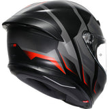 AGV K6 S Helmet - Karve - Matte Black/Gray/Red - Medium 2118395002-024-M