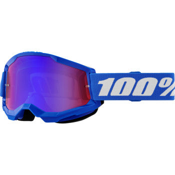 100% Strata 2 Schutzbrille - Blau - Rot/Blau verspiegelt 50028-00014 