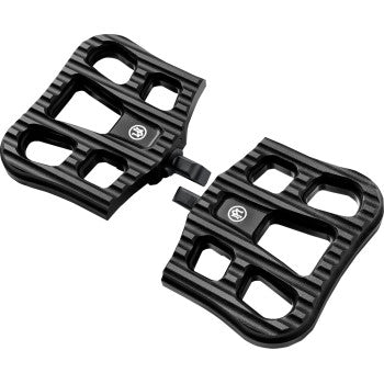 PERFORMANCE MACHINE (PM) Drifter Floorboards - Passenger - Black Ops - FL 0036-1026-SMB