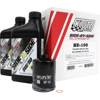 KLOTZ OIL Oil Change Kit - Polaris - 5W/50 KU-108