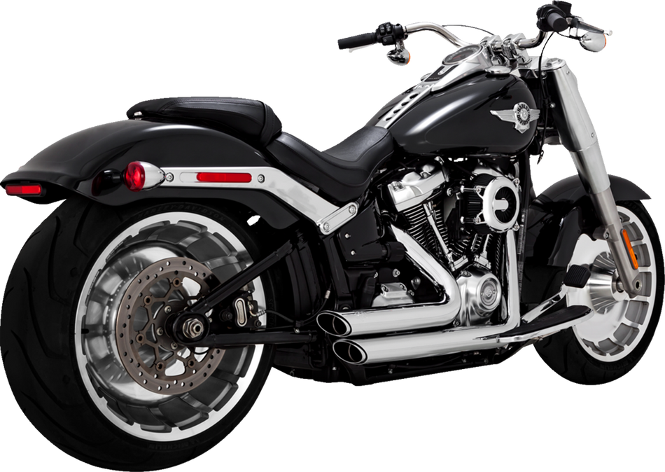 VANCE & HINES Shortshots Staggered Exhaust System - Chrome Softail 2018-2019/ 2023-2024  17335