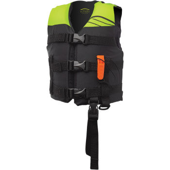 SLIPPERY Child Hydro Vest - Black/Neon Yellow 112214-30000120