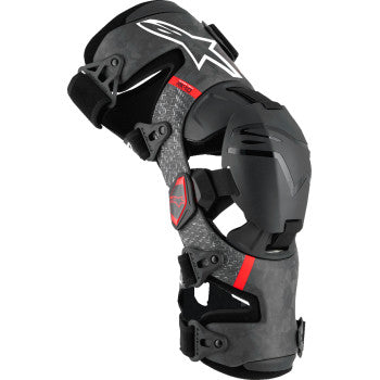 ALPINESTARS Supertech RK-10 Plasma Knee Braces - Black/Red - Medium 6501425-13-M