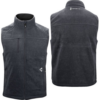 GERBING HEATED CLOTHING 7V Thermite Fleece Heated Vest 2.0 - Gray - XL GERTFVST7VMGXL