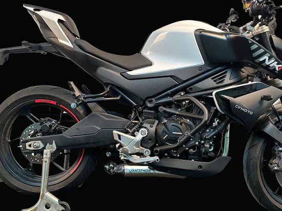 Vandemon CFMOTO 450NK Stainless Steel Low Mount Exhaust System  CFMOTO450NKSSLMEXHA VA-100