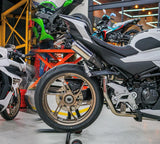 IN STOCK Vandemon CFMOTO single-sided swingarm  450SR-S 2023-2025 Stainless Steel / Titanium High Mount Exhaust System CFMOTO450SRSHMEXHC VA-8