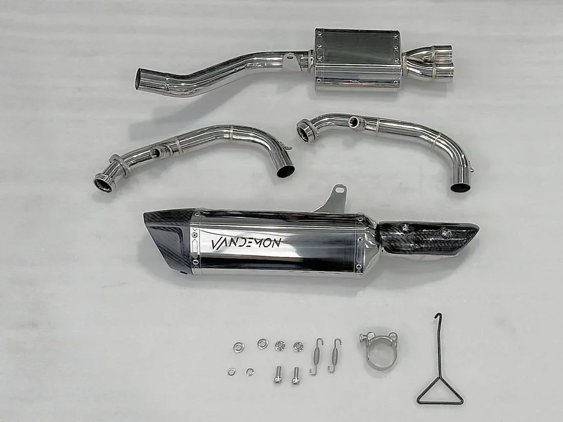 Vandemon CFMOTO 450NK Stainless Steel Side Mount Exhaust System CFMOTO450NKSSEXHSMA VA-101