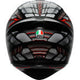 AGV K1 S Helmet - Lyzard - Matte Black/Gray/Red - 2XL 2118394003-044-XXL