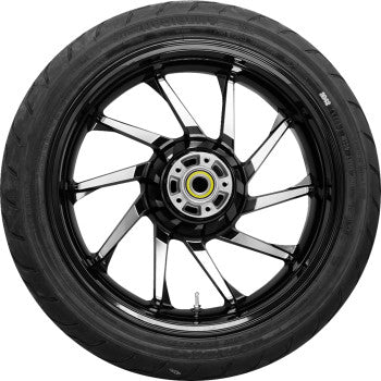 COASTAL MOTO Hurricane Rear Wheel - Black Cut (18") | Dunlop Tire (180/55B18) PKG-HUR185BC-ABST