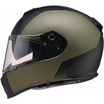 Z1R Warrant Helmet - Carbon - Green - Medium 0101-17434