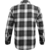 THROTTLE THREADS Drag Specialties Flannel 25 Shirt - Black/Gray - Small SHIRT DRAG FLANNEL 2