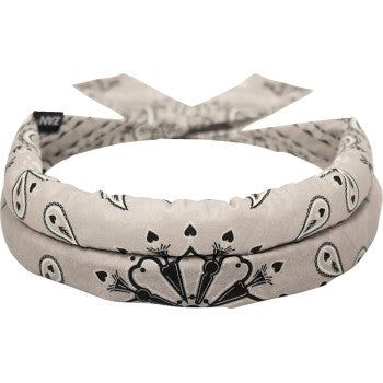 ZAN HEADGEAR Cotton Cooldanna® - Gray Paisley DC165