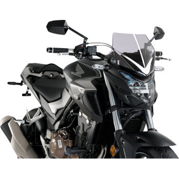PUIG HI-TECH PARTS New Generation Sport Windshield - Smoke - CB500F 21412H