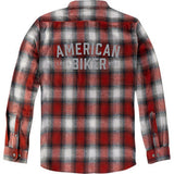 American Biker American Biker Mr Piston Flannel Shirt - Red - 3XL ABBPISTON27ST61RD3R