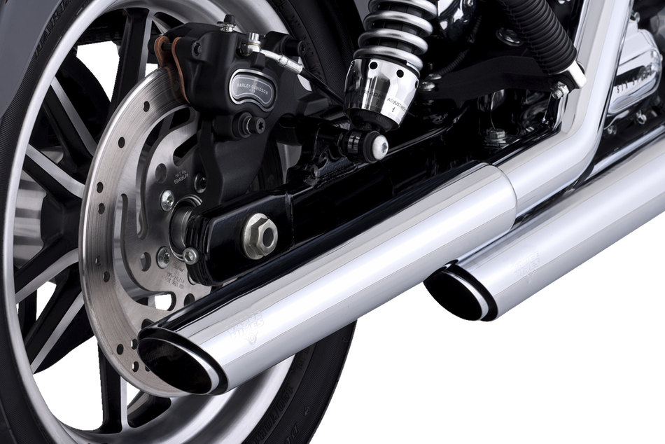 VANCE & HINES 3" Twin Slash Slip-On Muffler - Chrome 16337