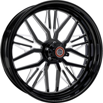 PERFORMANCE MACHINE (PM) Wheel - Nivis - Rear - Single Disc/with ABS - Black/Contrast Cut Platinum - 18x5.5 1269-7814R-NVSAP-BMP