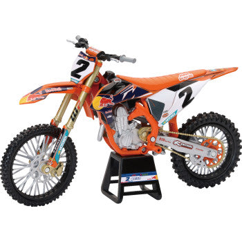 New Ray Toys Red Bull KTM 450 SX-F - Cooper Webb - 1:12 Scale - Orange/Black/White 58353