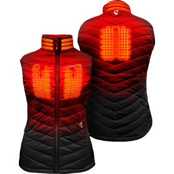 GERBING HEATED CLOTHING Women's 7V Khione Puffer Heated Vest 2.0 - Black - Large GERKPVST7VWBL