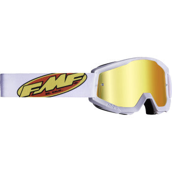 FMF Youth PowerCore Goggles - Core - White - Red Mirror F-50055-00006 2601-3188