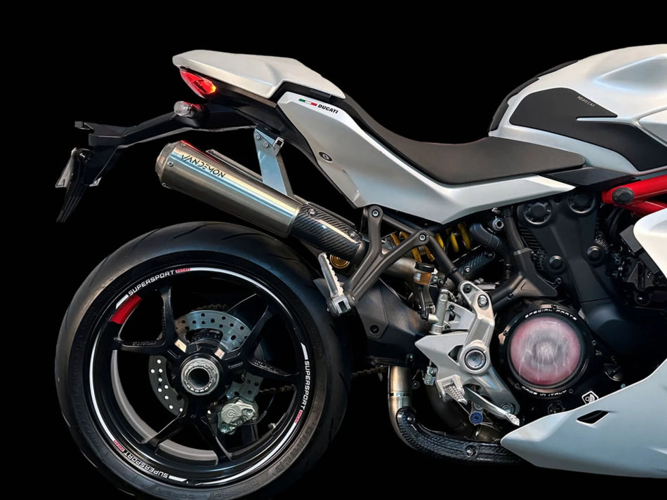 Vandemon Ducati Supersport 950 Vandemon High Mount Titanium Exhaust System DUC950SSTIHMEXHBRA