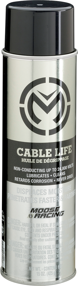 MOOSE RACING Cable Lube - 15 oz. net wt. - Aerosol 3607-0059 MALCB241215