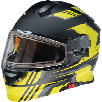 Z1R Solaris 2.0 Helmet - First Tracks - Electric - Dual Pane - Black/Hi-Viz - XS 0120-0837