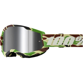 100 % Strata 2 Schutzbrille – War Camo – Silberspiegel 50028-00024 