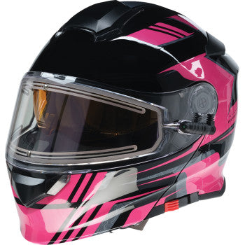 Z1R Solaris 2.0 Helmet - First Tracks - Electric - Dual Pane - Black/Pink - XL 0120-0847