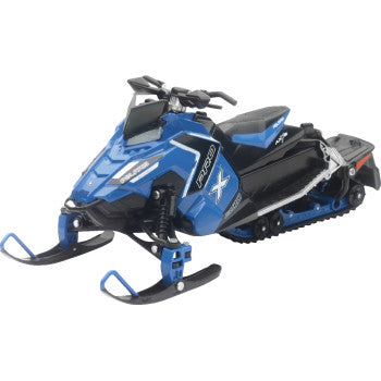 New Ray Toys Polaris Switchback Pro-X 800 - 1:16 Scale - Blue/Black 57783B