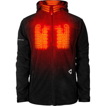 GERBING HEATED CLOTHING 7V Thermite Fleece Heated Jacket 2.0 - Black - Large GER-TFJKT-7V-M-B-L