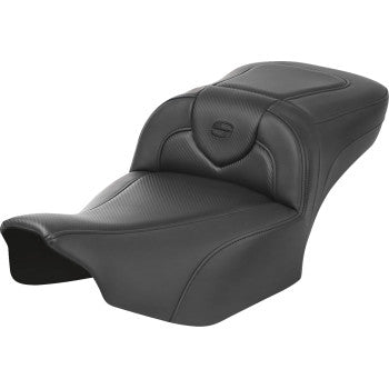 SADDLEMEN Roadsofa™ Extended Reach Seat - without Backrest - Carbon Fiber - FLTR/FLHX '23-'24 823-07-18600