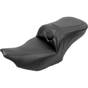 SADDLEMEN RoadSofa™ Seat - Carbon Fiber - with Backrest - FLTR/FLHX '23-'24 823-07-185B0