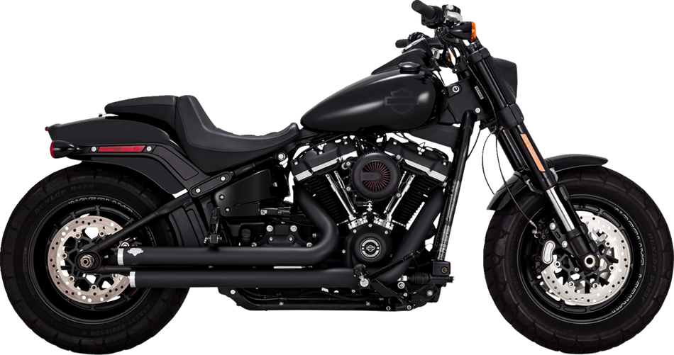 VANCE & HINES Big Shots Staggered Exhaust System - Black 47339