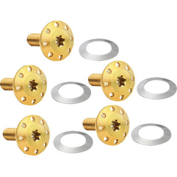 ARLEN NESS Bolt Kit - Holeshot/Front/Floating/Brake Rotor - Spoke Mount - Gold - 5 Pack 300-908