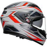 AGV K3 Helmet - Space - Matte White/Red Fluo - Large 2118381004-020-L