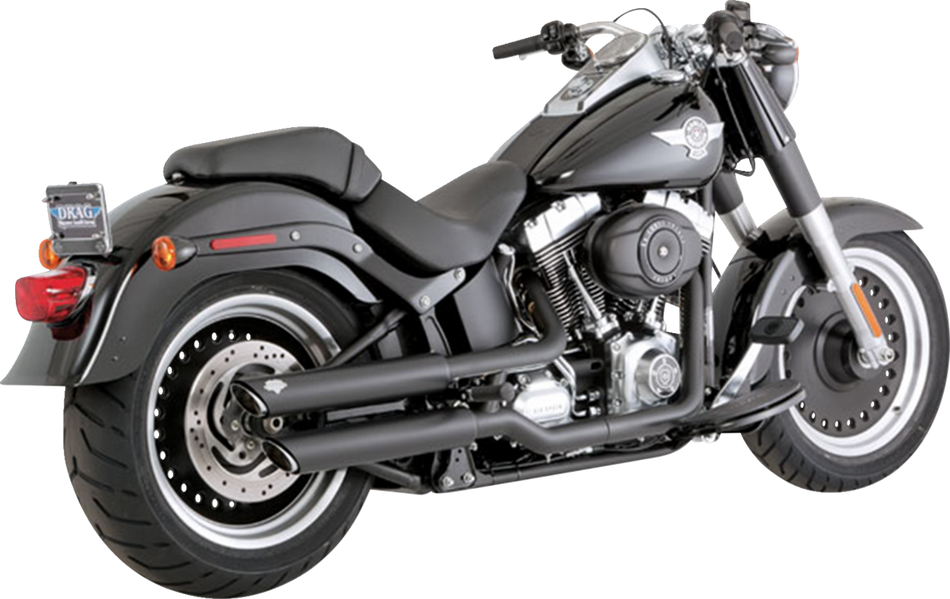 VANCE & HINES 3" Twin Slash Slip-On Mufflers - Black 46343