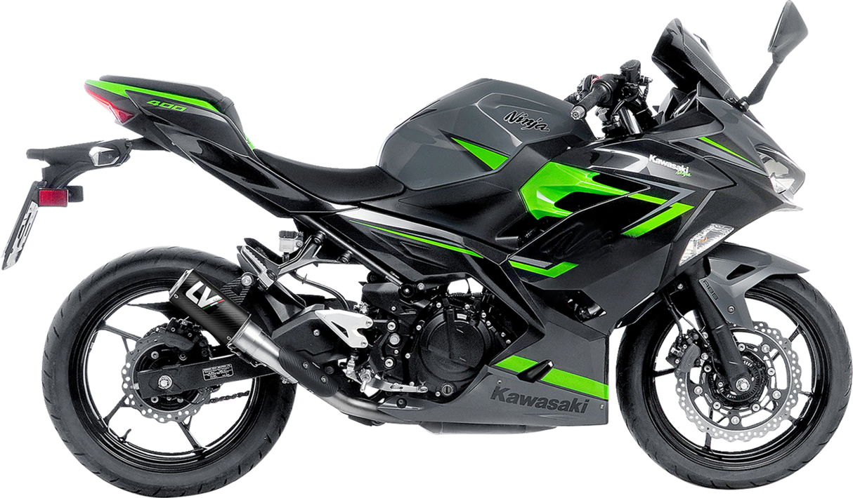 LEOVINCE LV Corsa Muffler - Carbon Fiber  Ninja 400/500 2018-2024-2025 15400CU 1811-4304