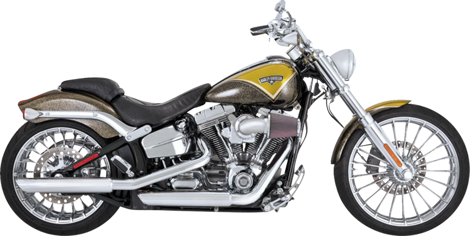 VANCE & HINES 3" Twin Slash Slip-On Muffler - Chrome 16335