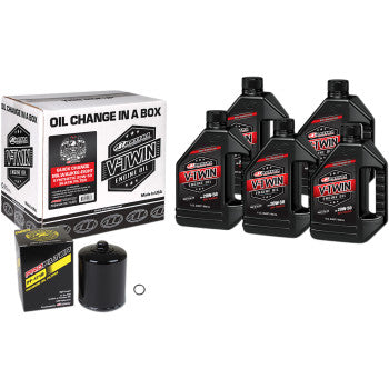 MAXIMA RACING OIL Quick Change M8 Synthetic 20W-50 Oil Change Kit - Black Filter 90-129015PB