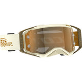 SCOTT Prospect Pro Circuit Amplifier Goggle - Beige/White/Brown - Gold Chrome Works Lens 423514-1074324